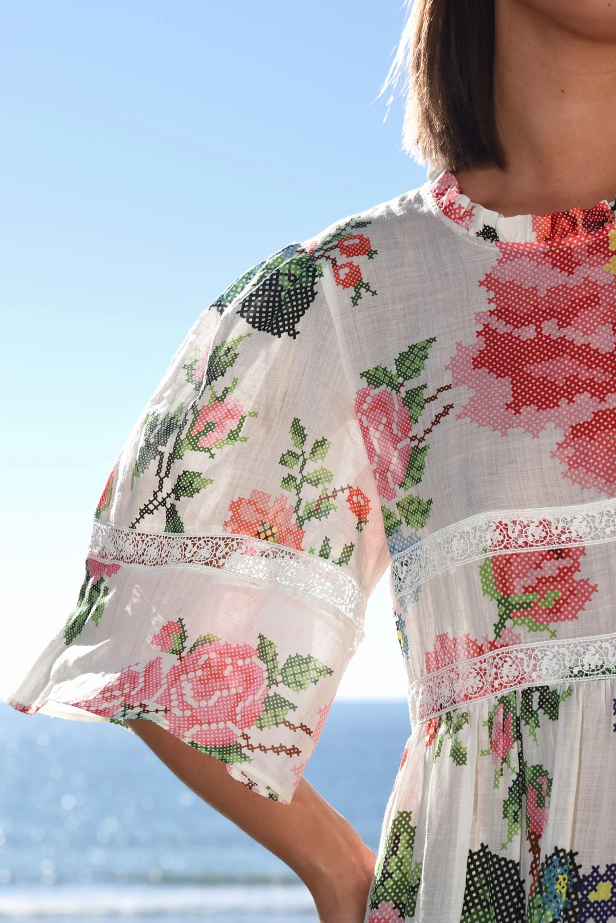 Shop a Frolic Dress White Floral