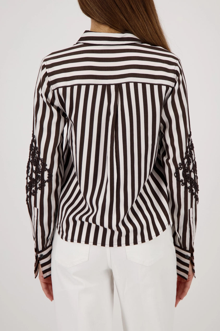 All-Over Print Shirt Brown