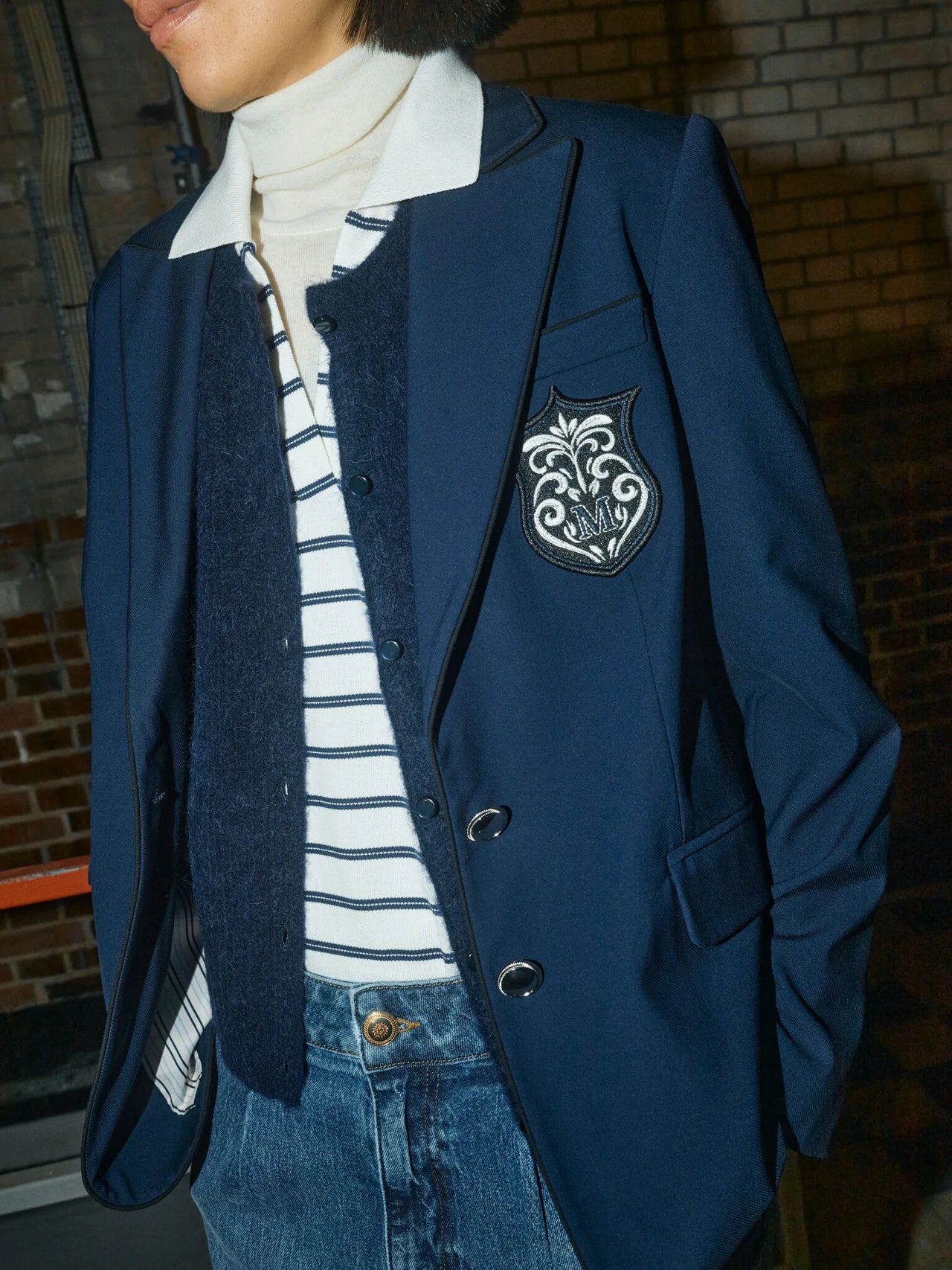 MARJURIE PIET BLAZER BLUE