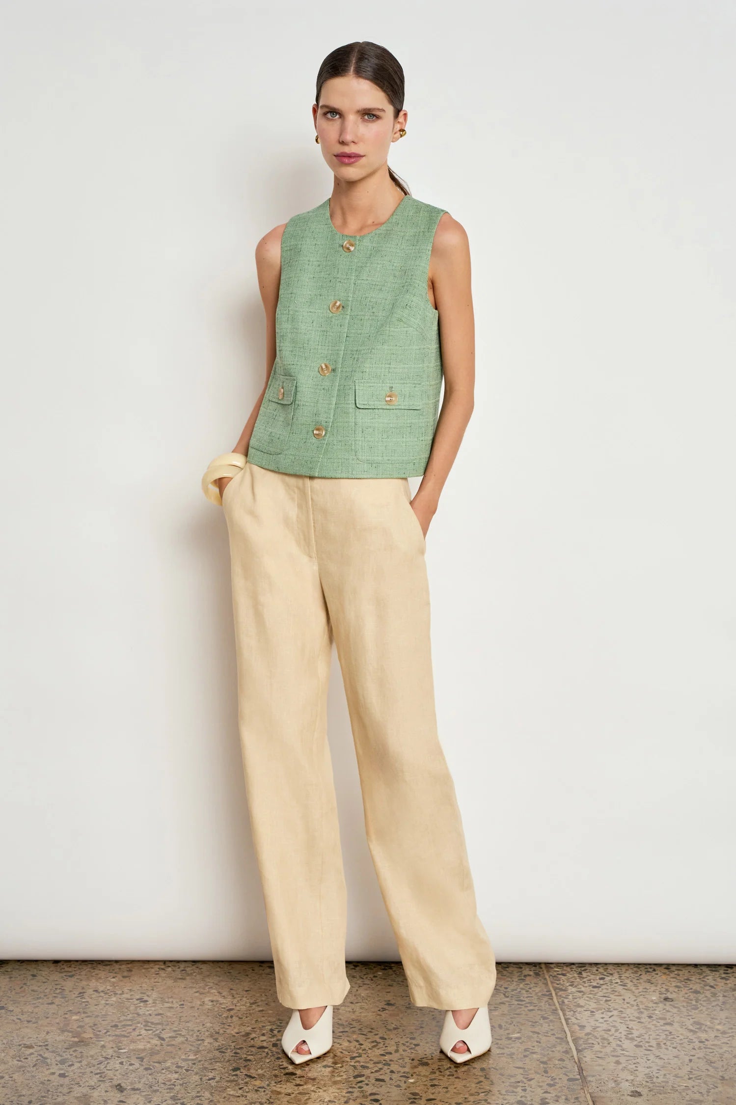 Offset Pant Eggshell