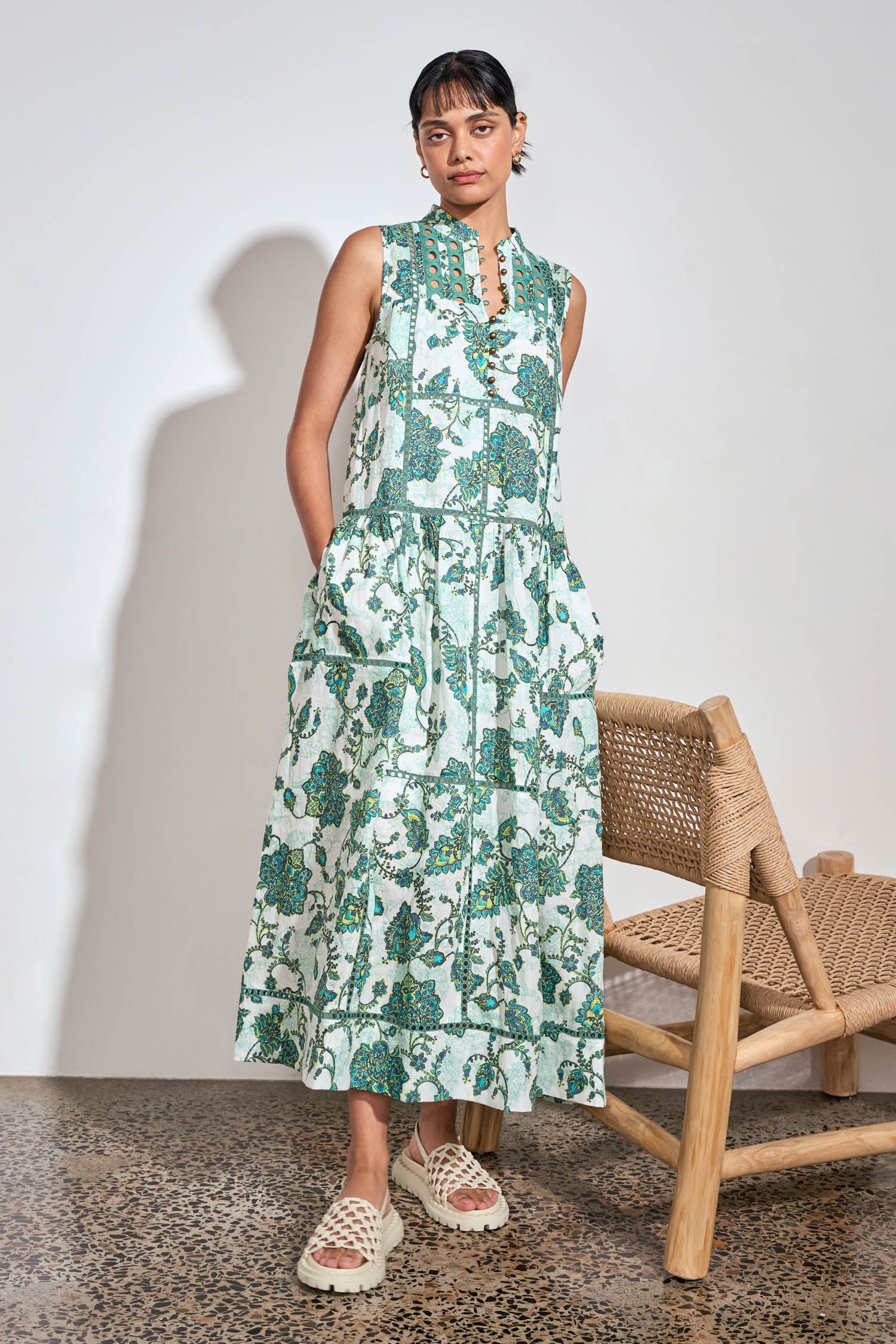 Linger Dress Garden Paisley