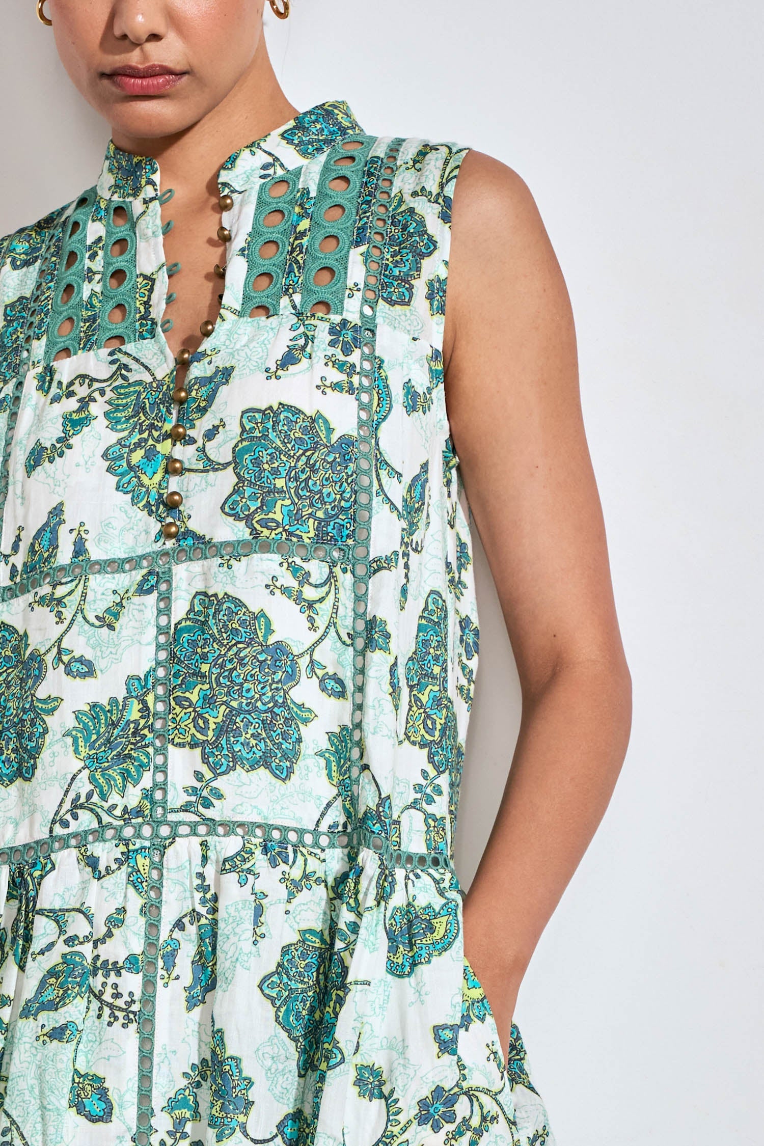 Linger Dress Garden Paisley