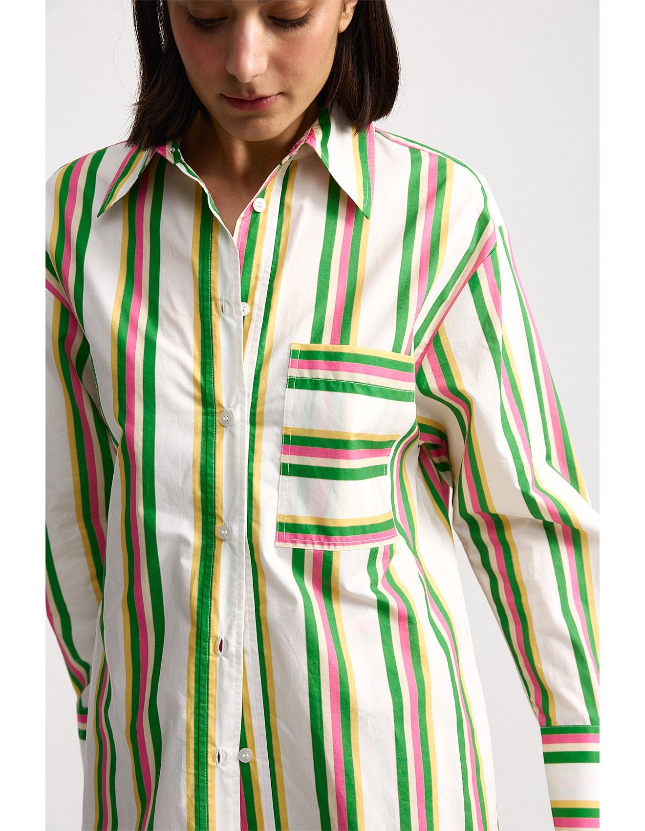 Buddy Shirt in Meadow Sorbet Stripe