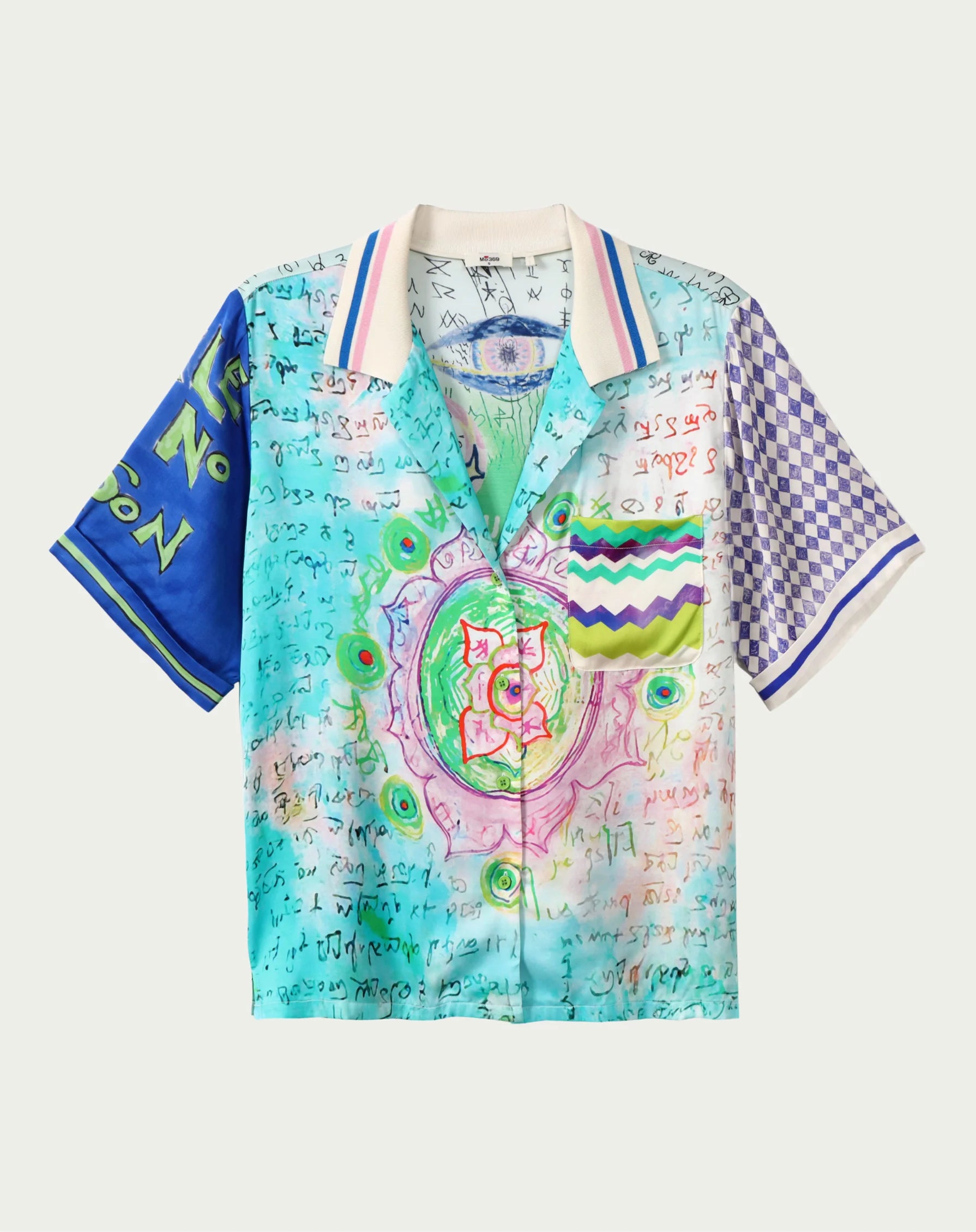Aya Knit Collar Shirt Runic