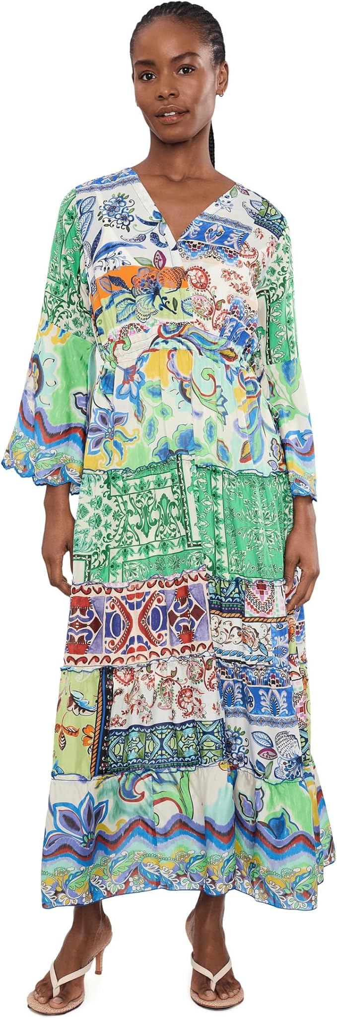 Dibble Tiered Dress Armeria Patchwork