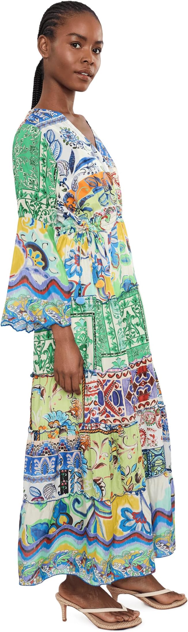 Dibble Tiered Dress Armeria Patchwork