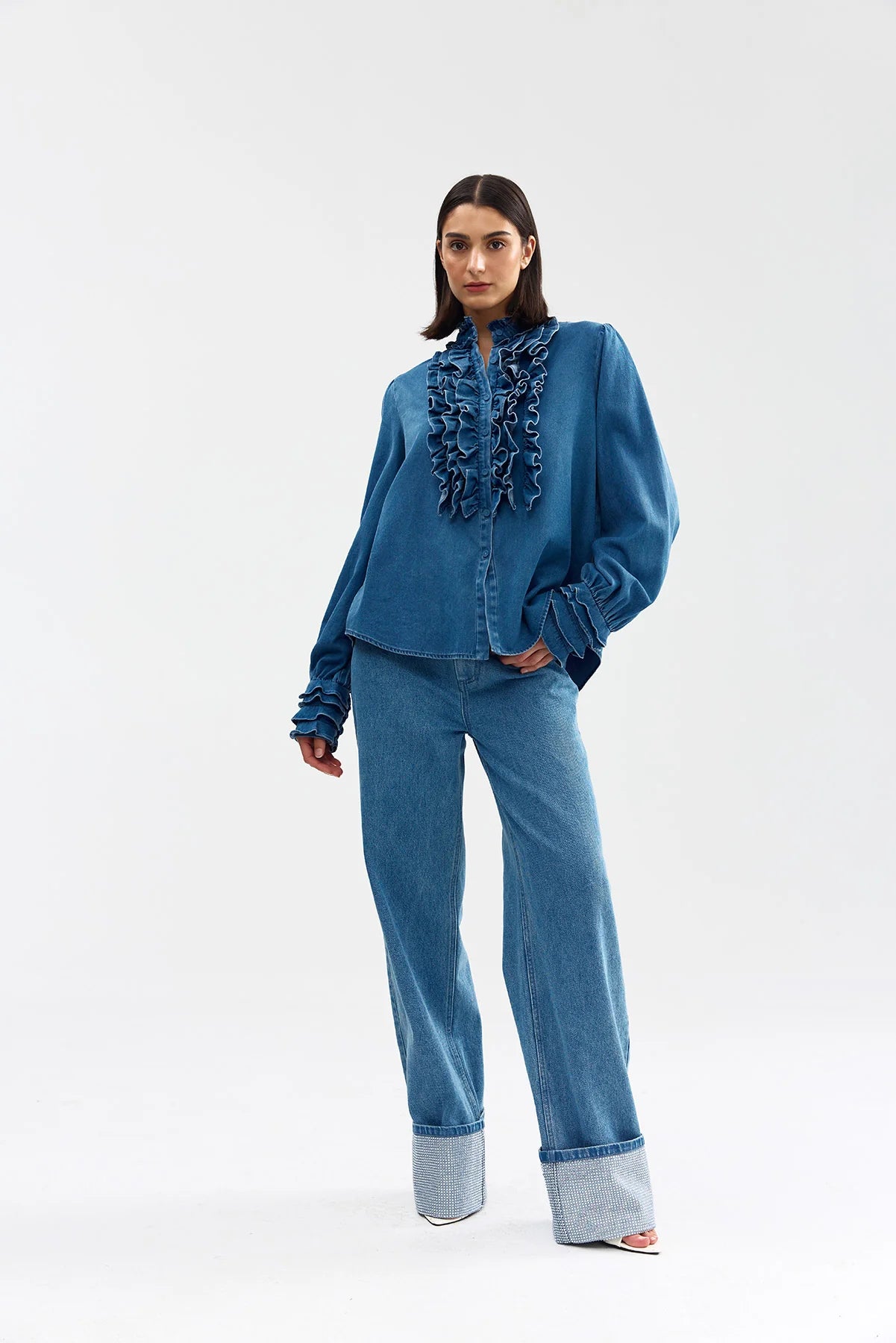 Luna Blouse Denim