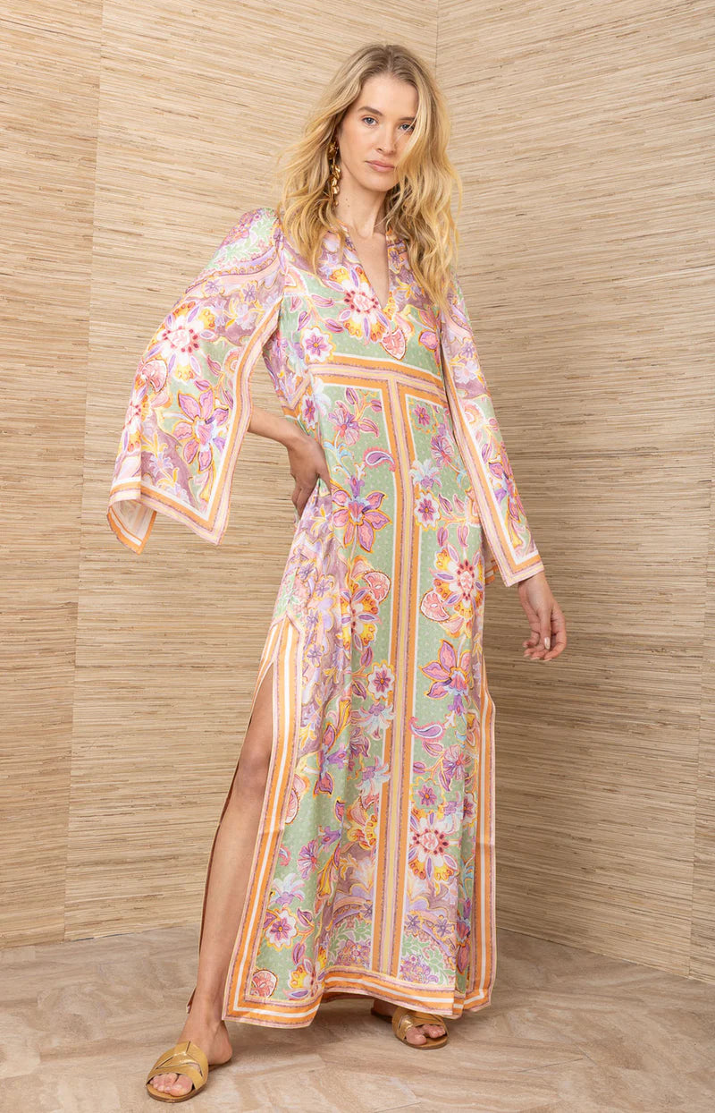 Aileen Long Sleeve Caftan Dress