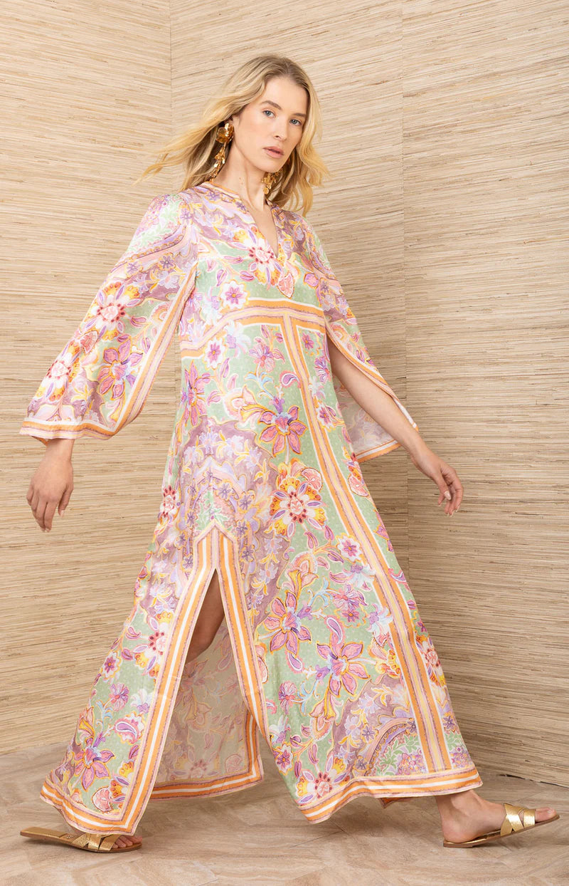 Aileen Long Sleeve Caftan Dress