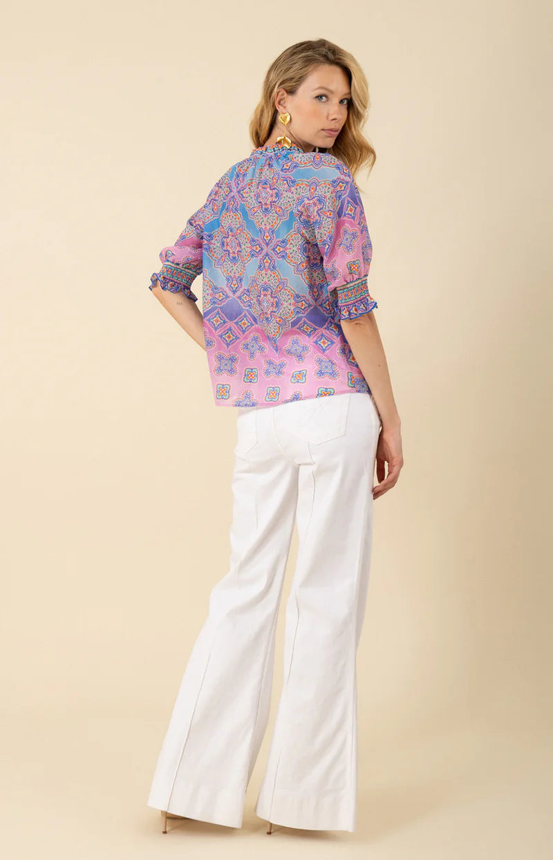 Eileen Solid 3/4 Sleeve Top