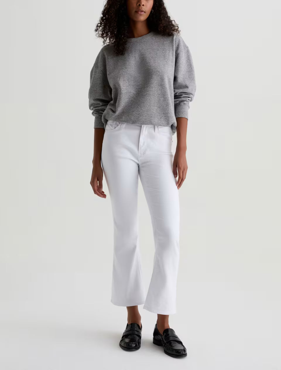 Farrah Boot Crop Jean Gallery White