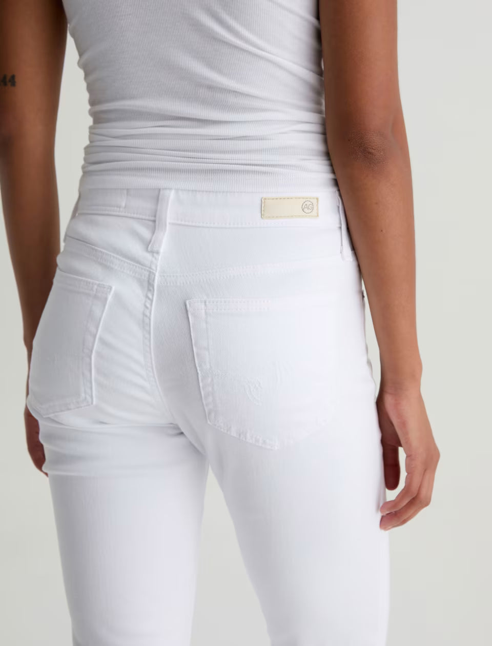 Farrah Boot Crop Jean Gallery White