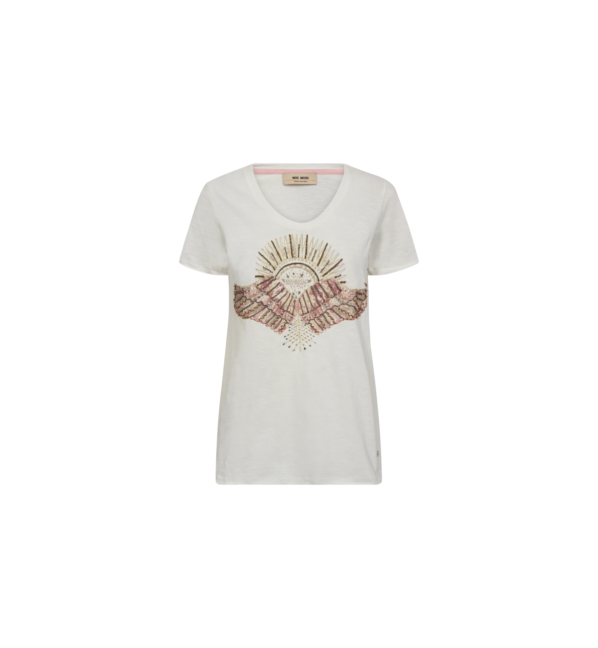 Nadine O-SS Deco Tee Powder Pink