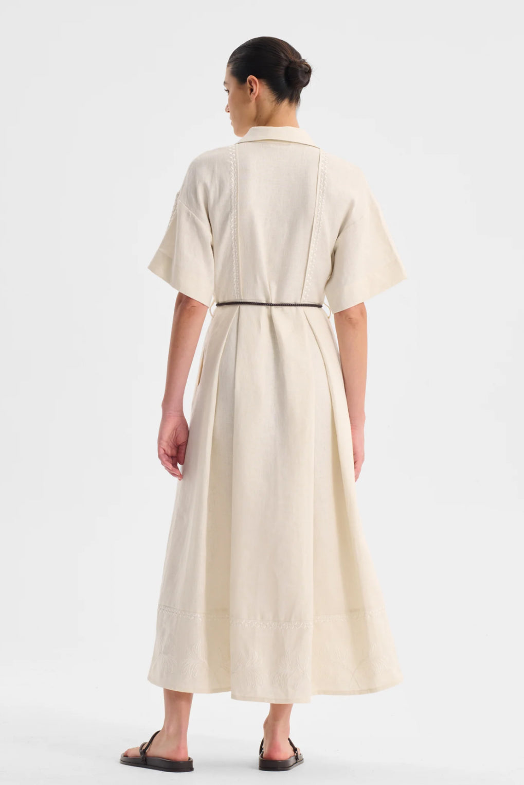 Maisey Linen Dress Ecru