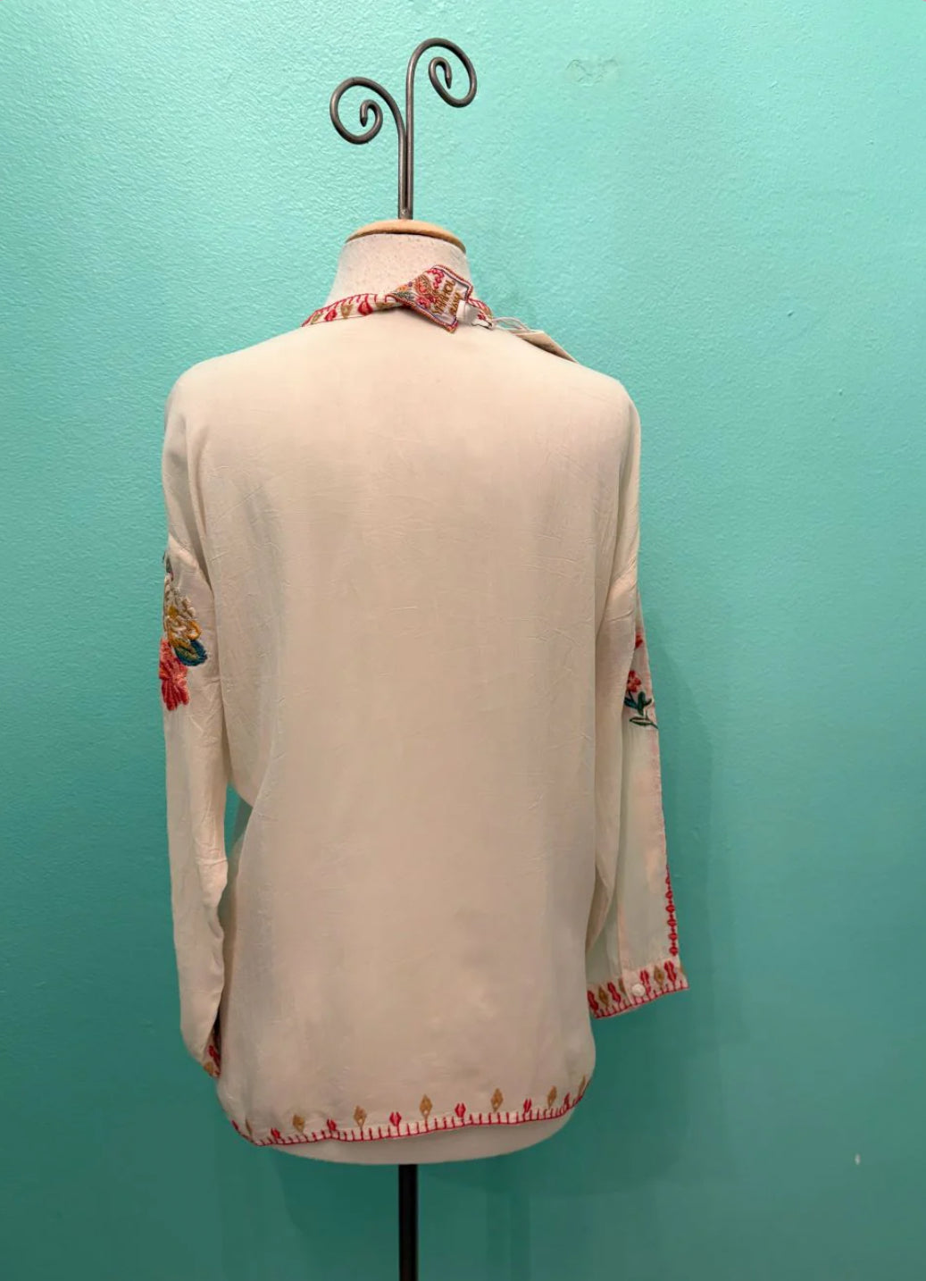 The Audrey Mandarin Collar Shirt Madeli