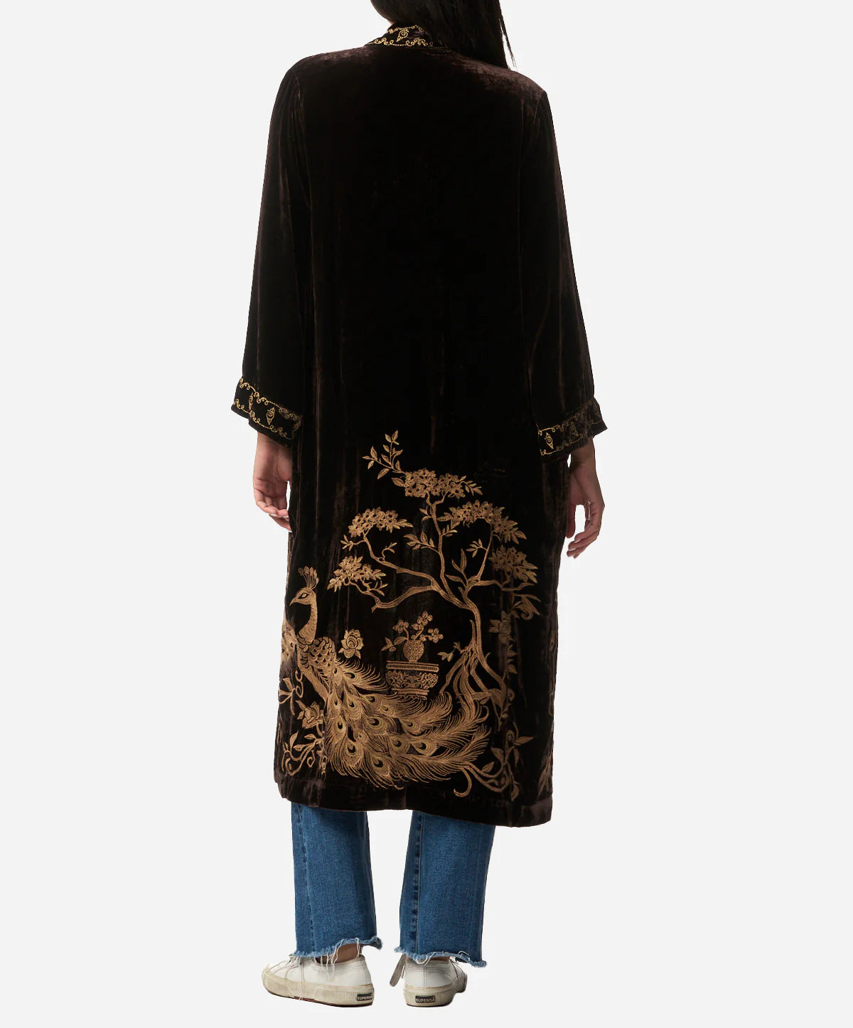 Velvet Kimono Coat - Molly