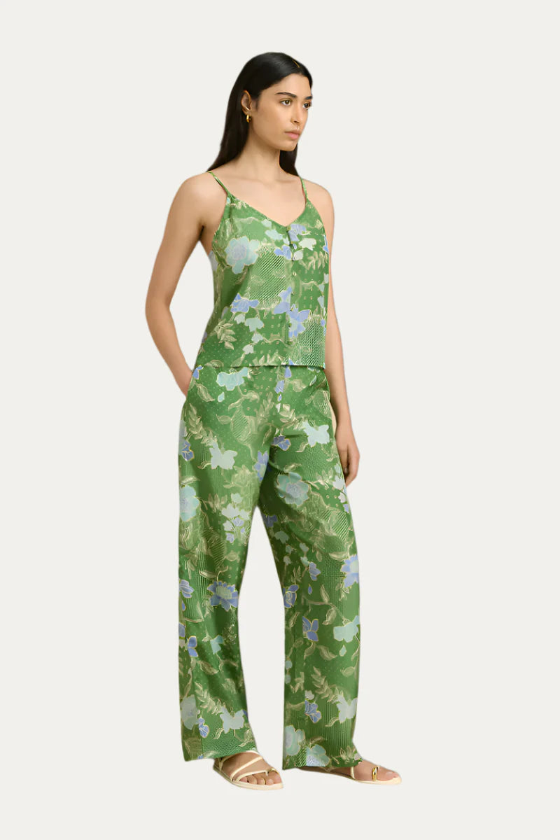 Azra Pant Bloom Jungle Green