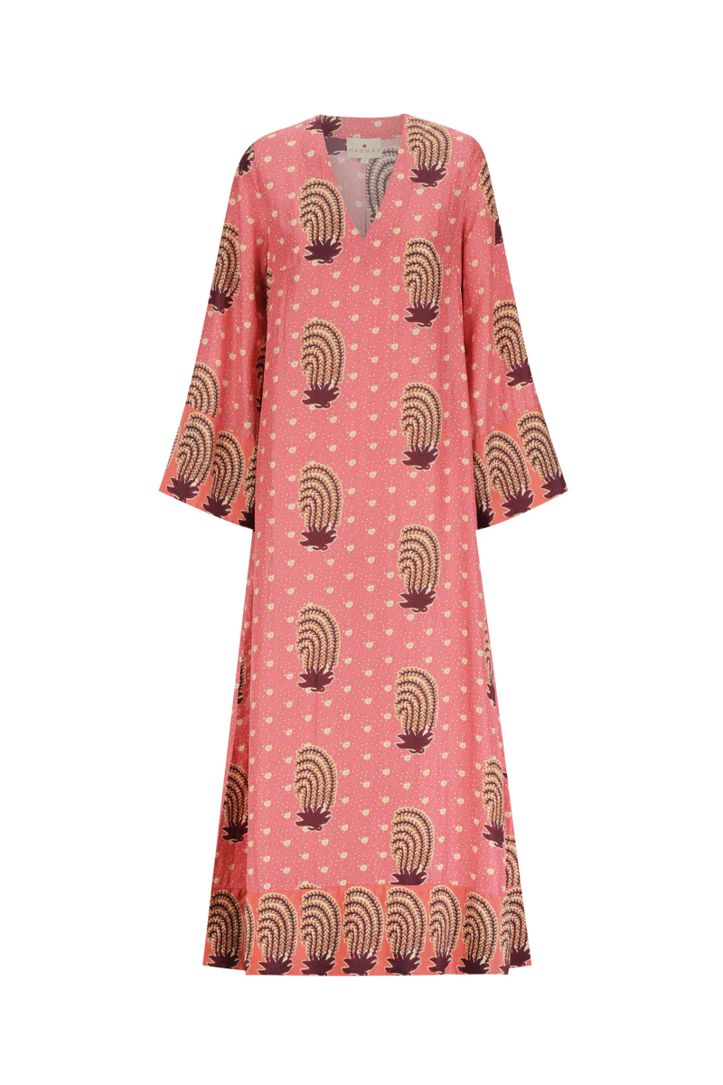 Leandra Dress Tide Hibiscus