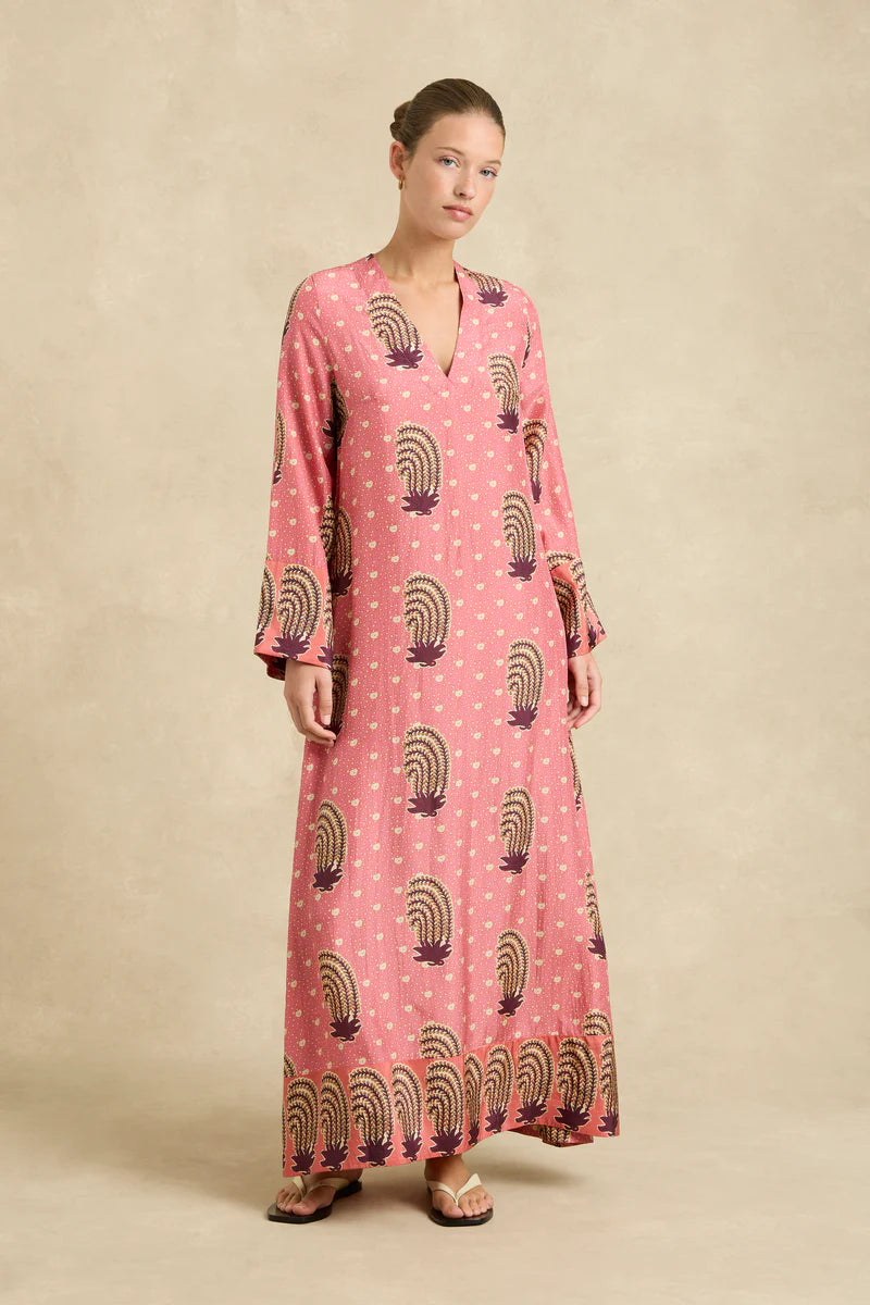 Leandra Dress Tide Hibiscus