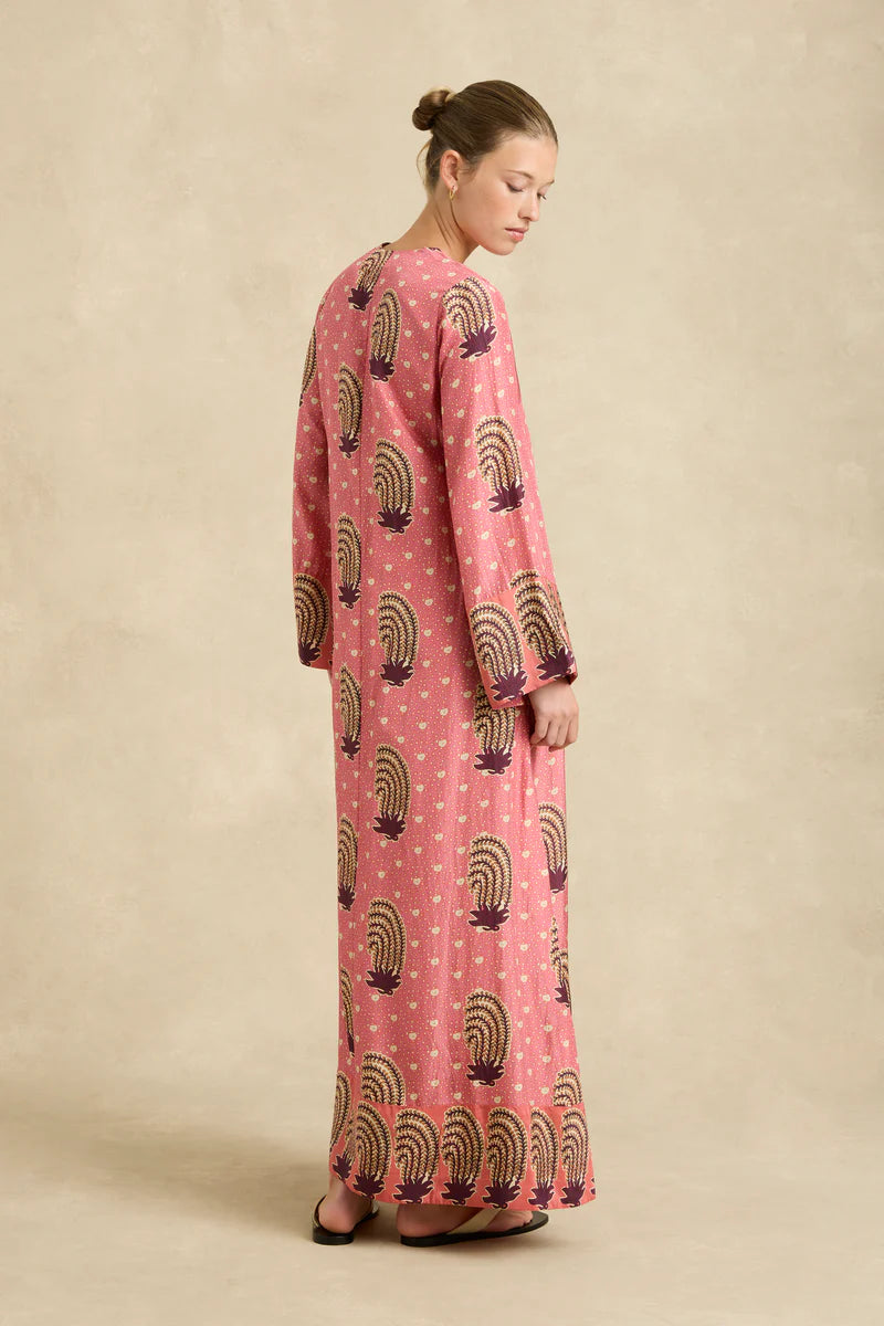 Leandra Dress Tide Hibiscus