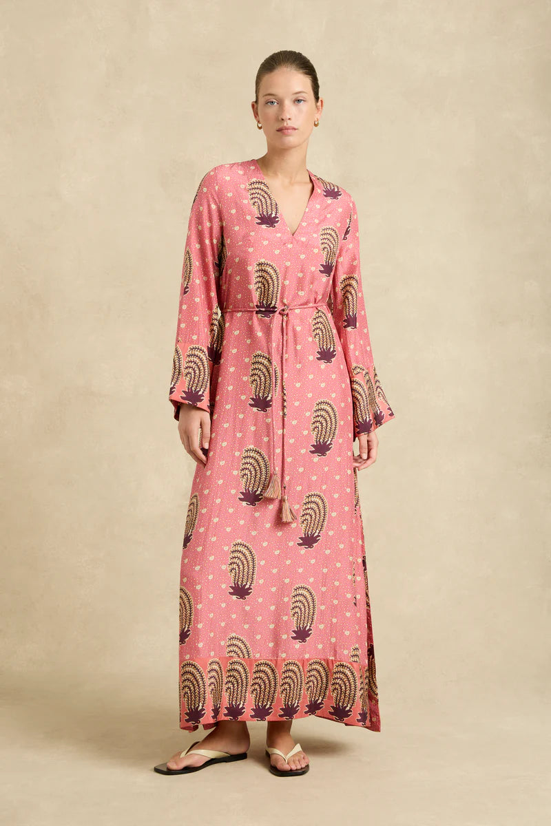 Leandra Dress Tide Hibiscus