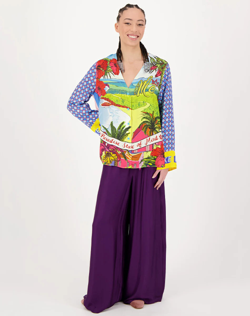 Leona V Neck Shirt Love