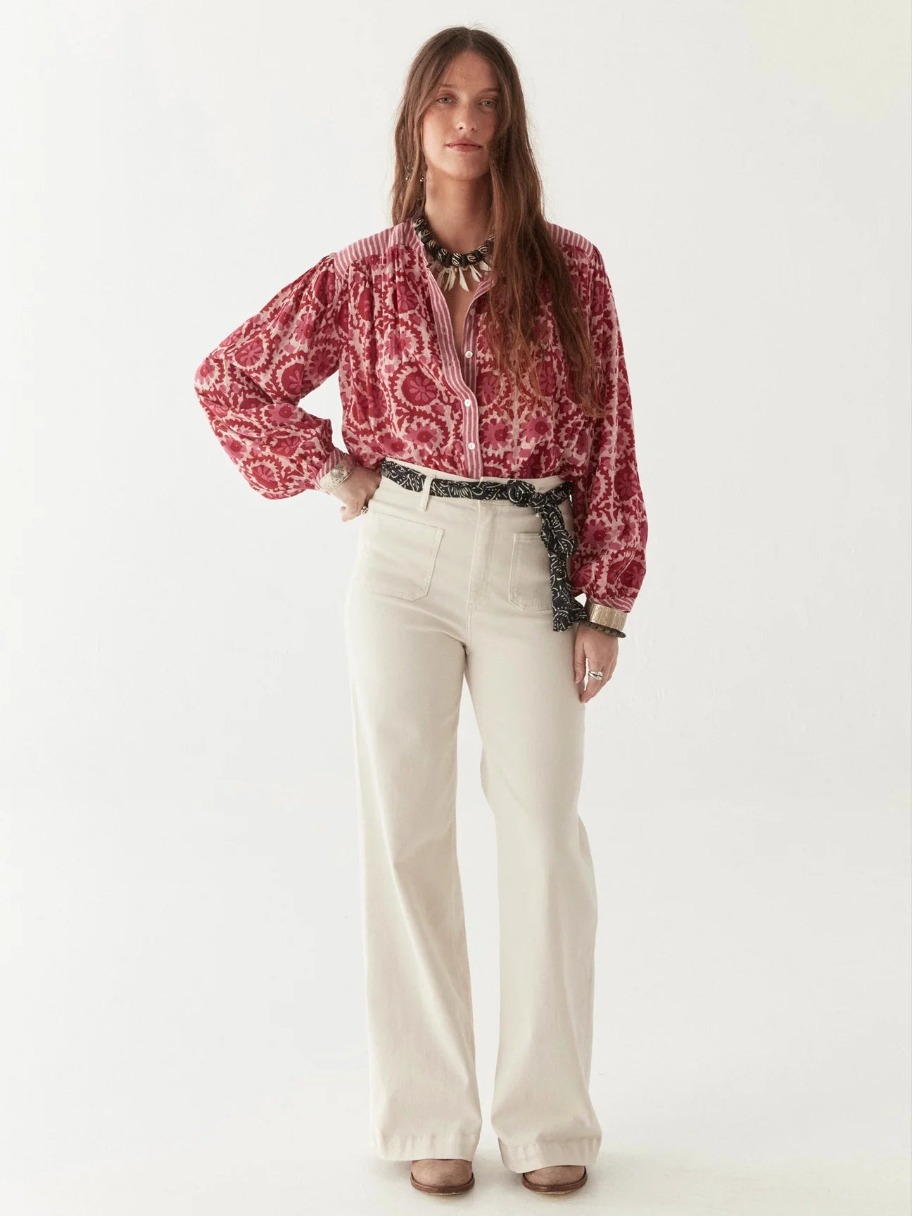 Leandra Flamingo Grooves Top