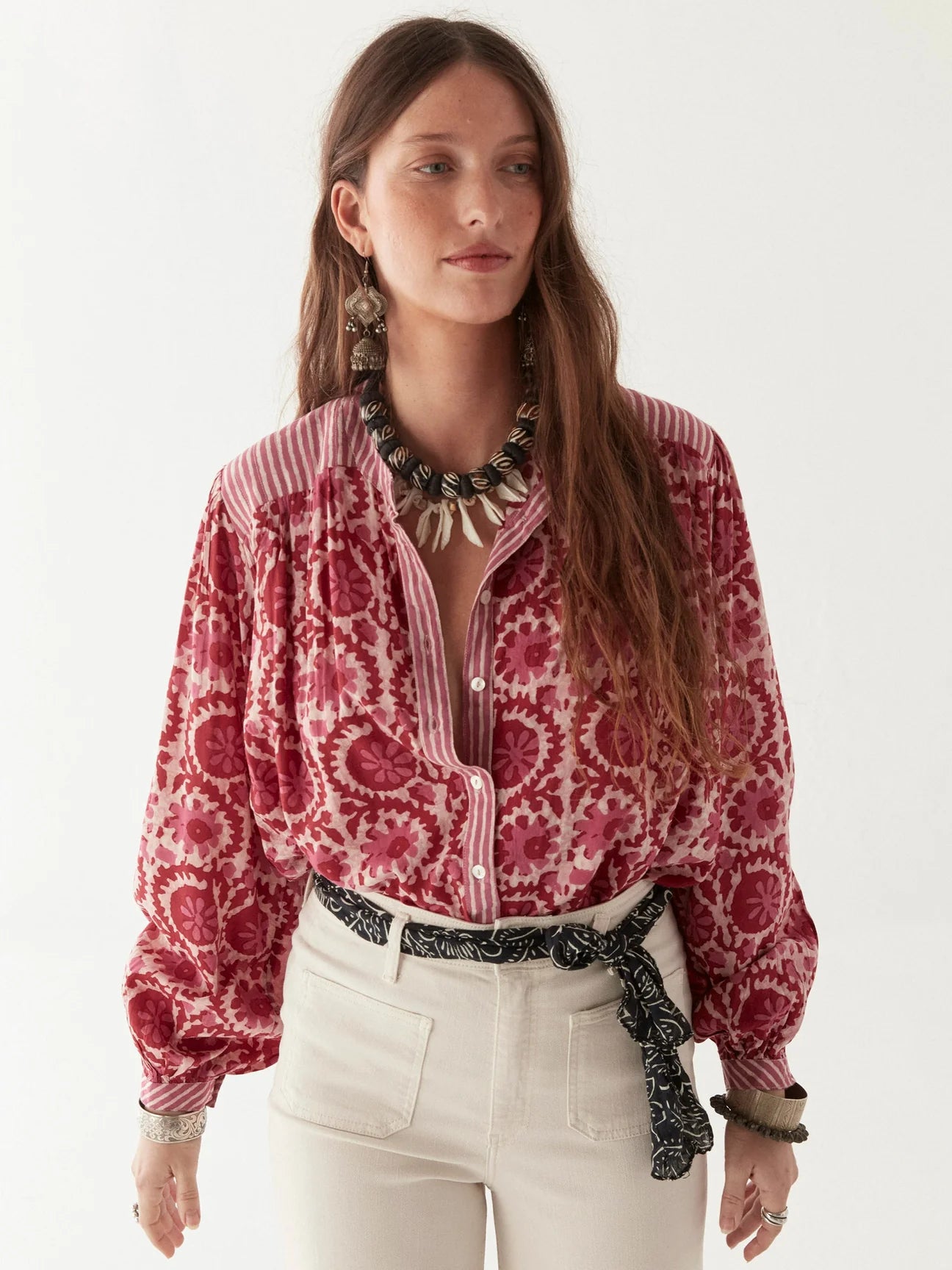 Leandra Flamingo Grooves Top