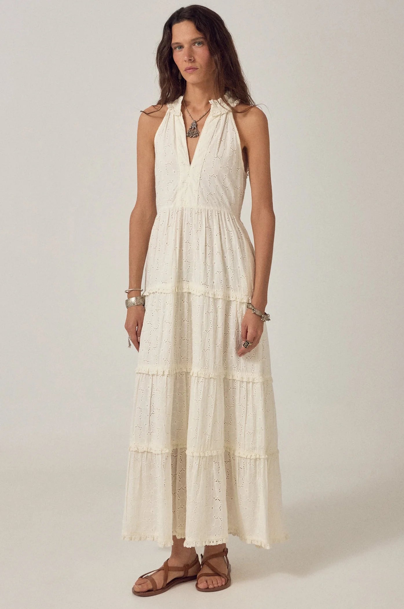 Luigi Dress Blanc Boheme Chalk
