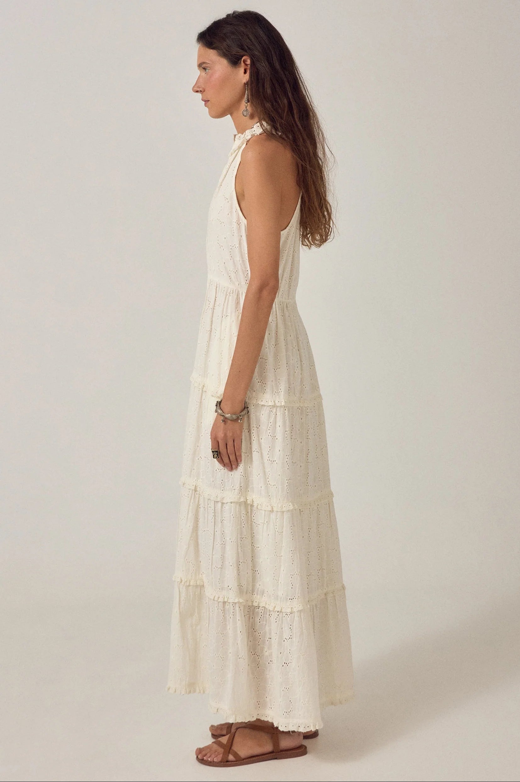 Luigi Dress Blanc Boheme Chalk