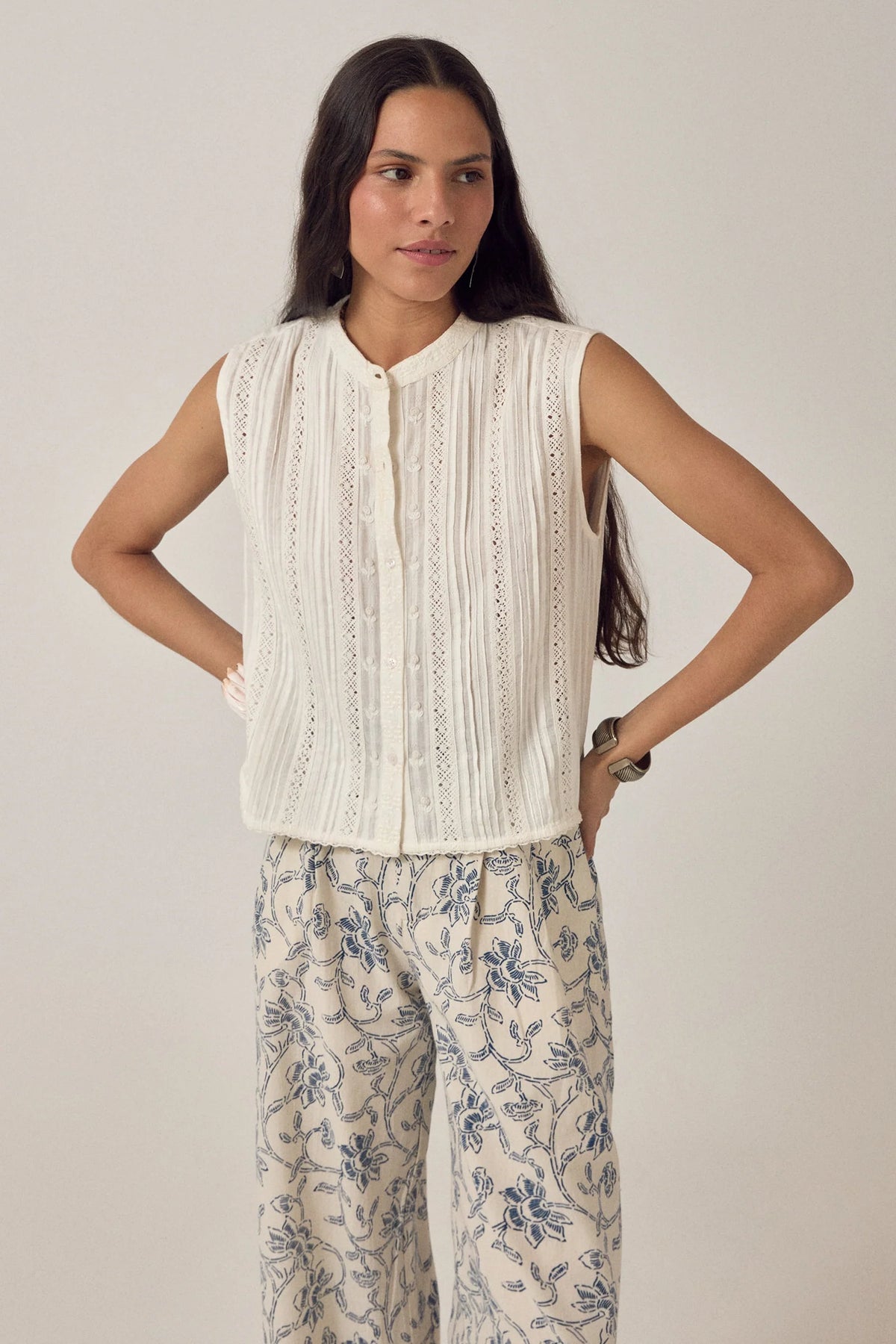 Oriane Top Dentelle Blanc