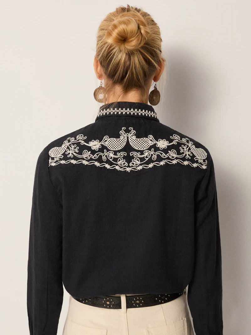 CHARRO BLOUSE NOIR