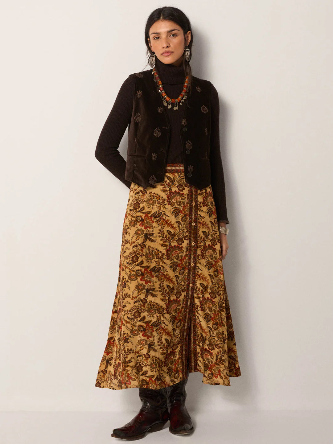 Teresa Skirt Autumn Leaves