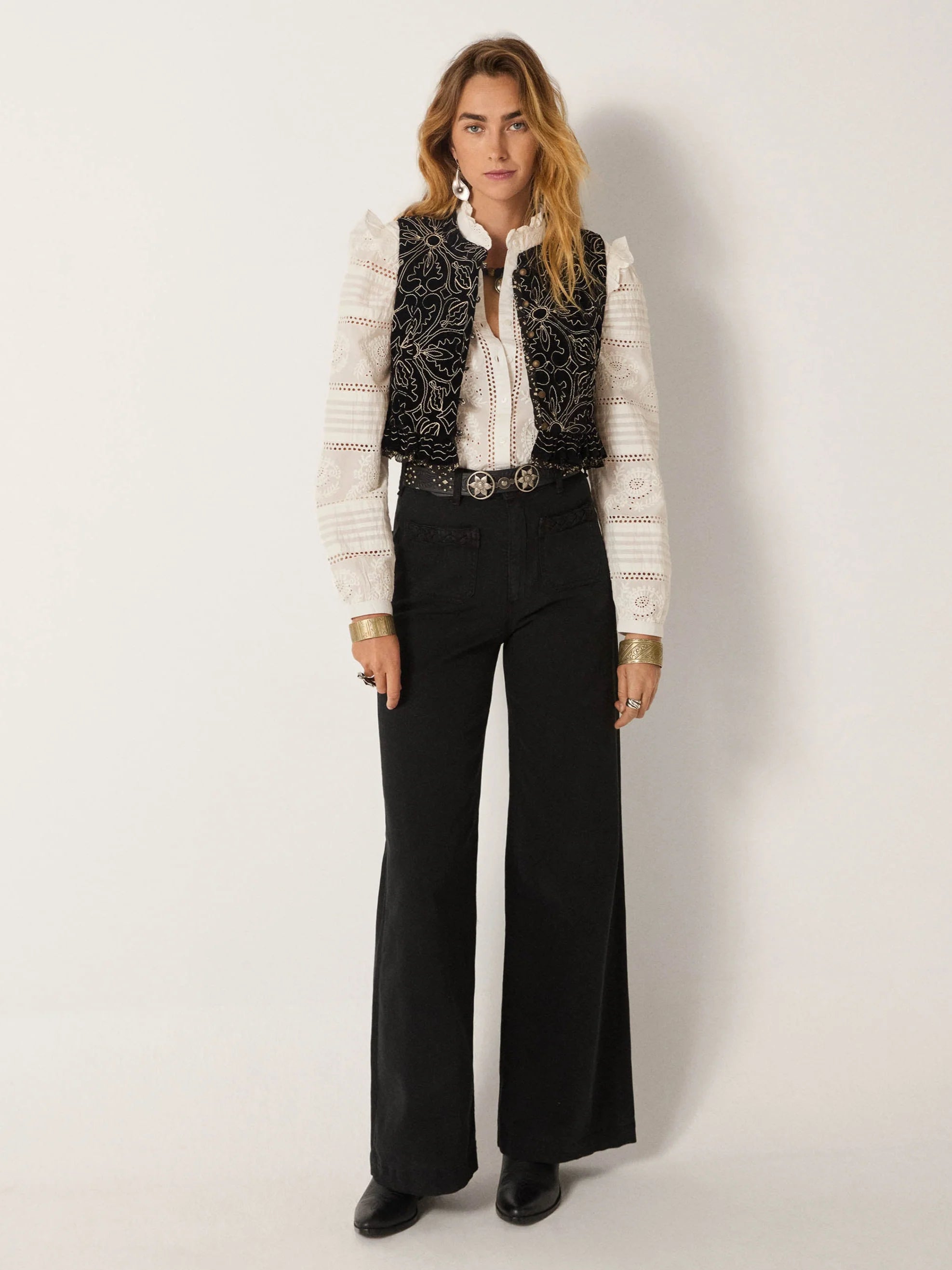 Marceline Vest in Night Lilly