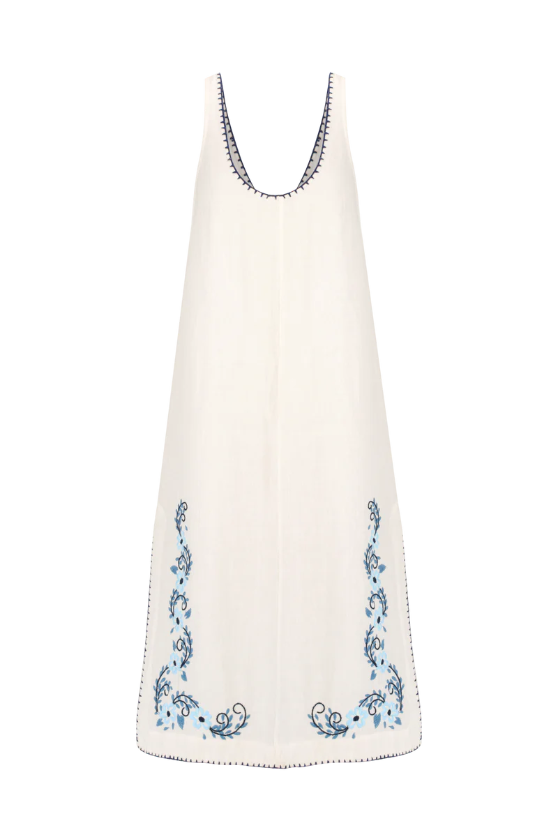 Maria Dress Blossom Indigo