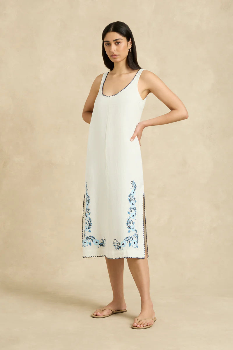 Maria Dress Blossom Indigo