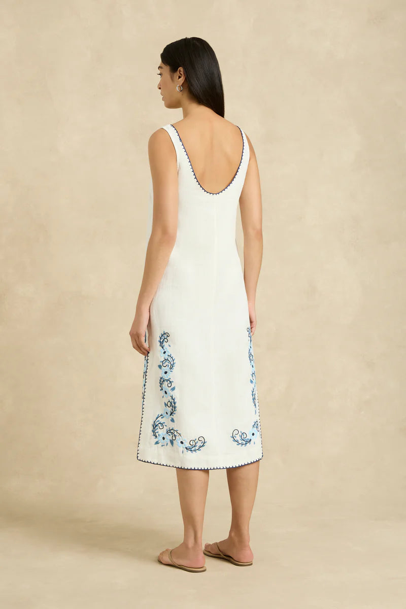 Maria Dress Blossom Indigo