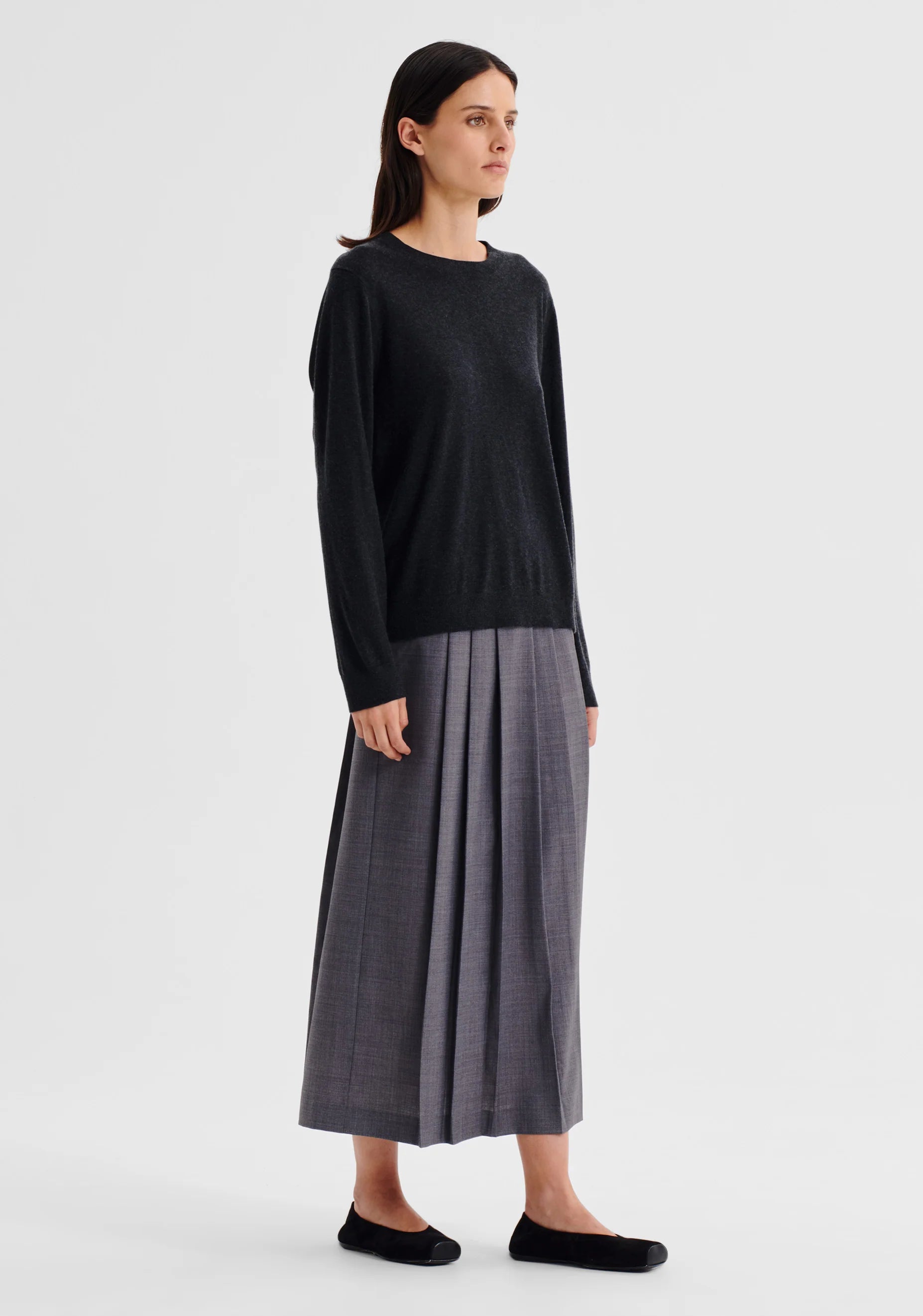 Margo Knit Pullover Charcoal