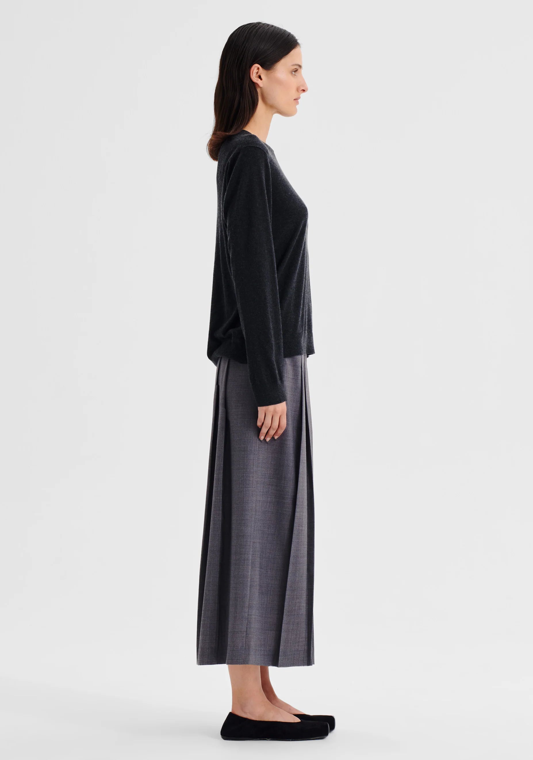 Margo Knit Pullover Charcoal