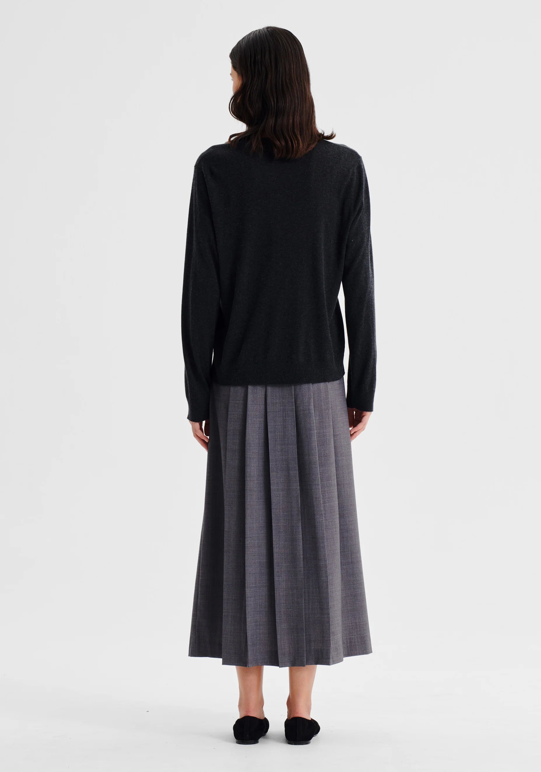 Margo Knit Pullover Charcoal