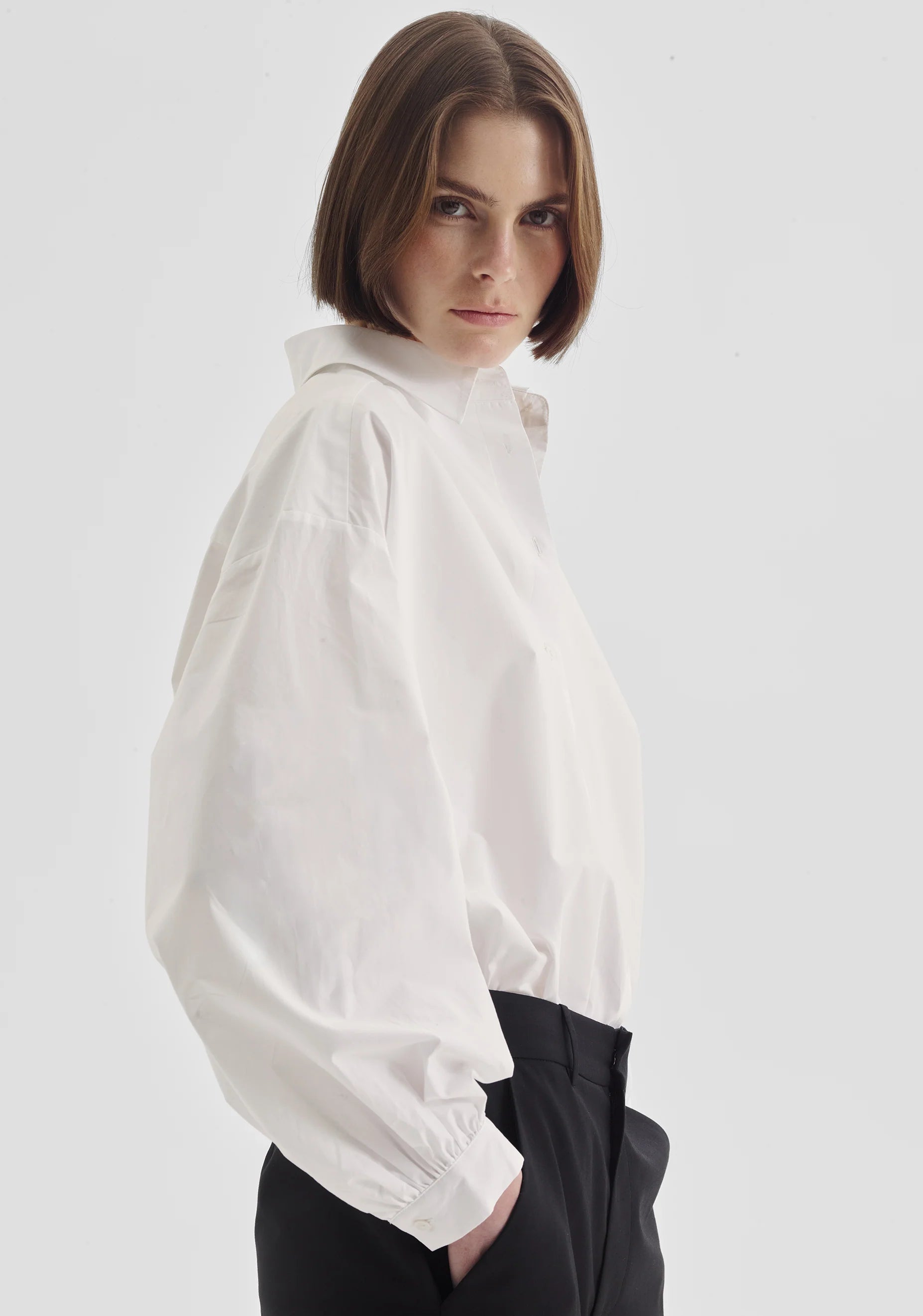 Leona Swing Shirt White