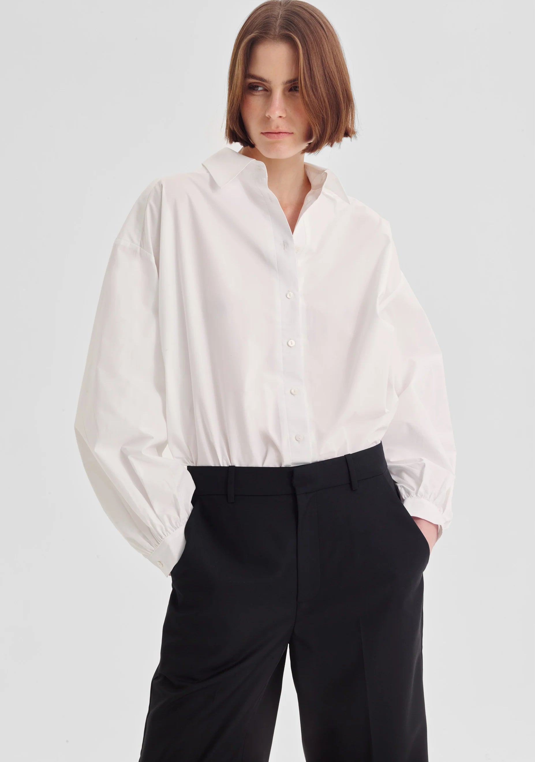 Leona Swing Shirt White