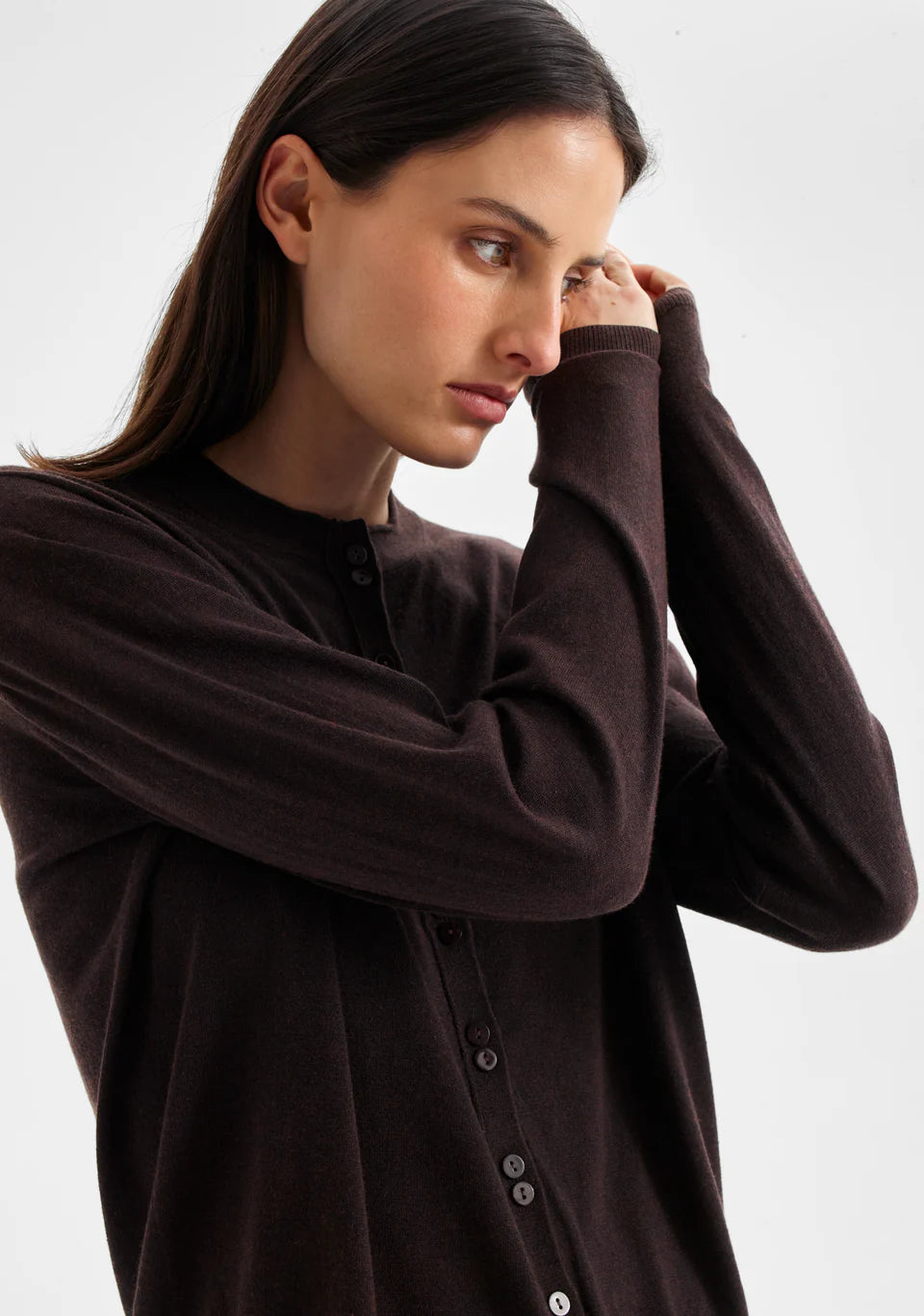 Margo Knit Cardigan Espresso