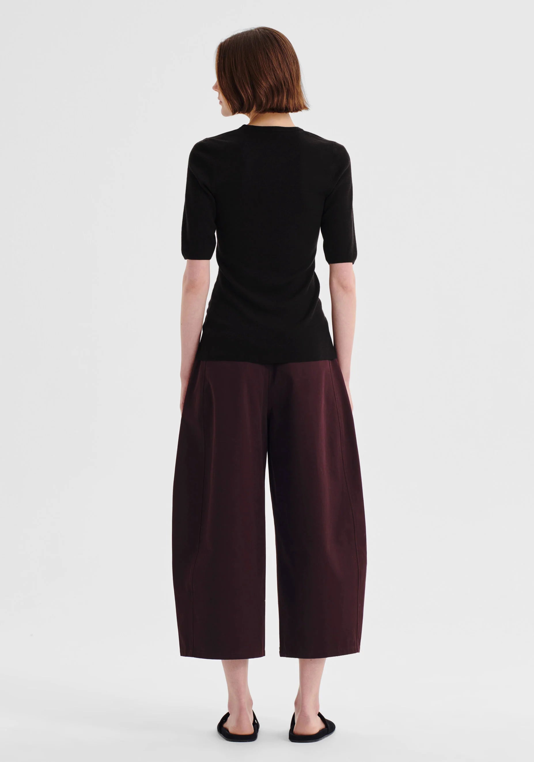 Talia Merino Knit Tee Black