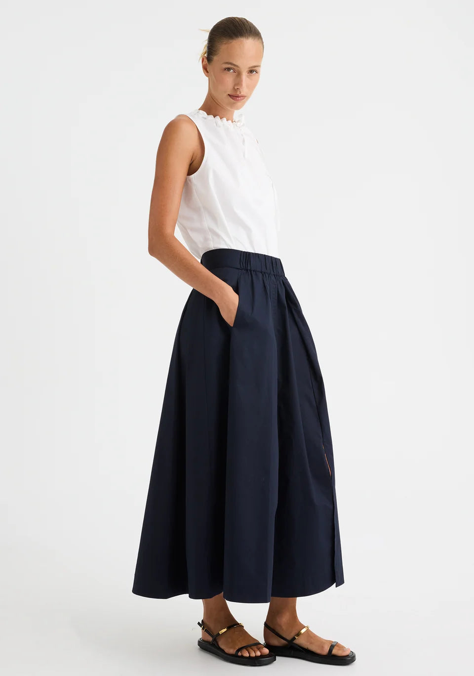 Maddison Tie Top White