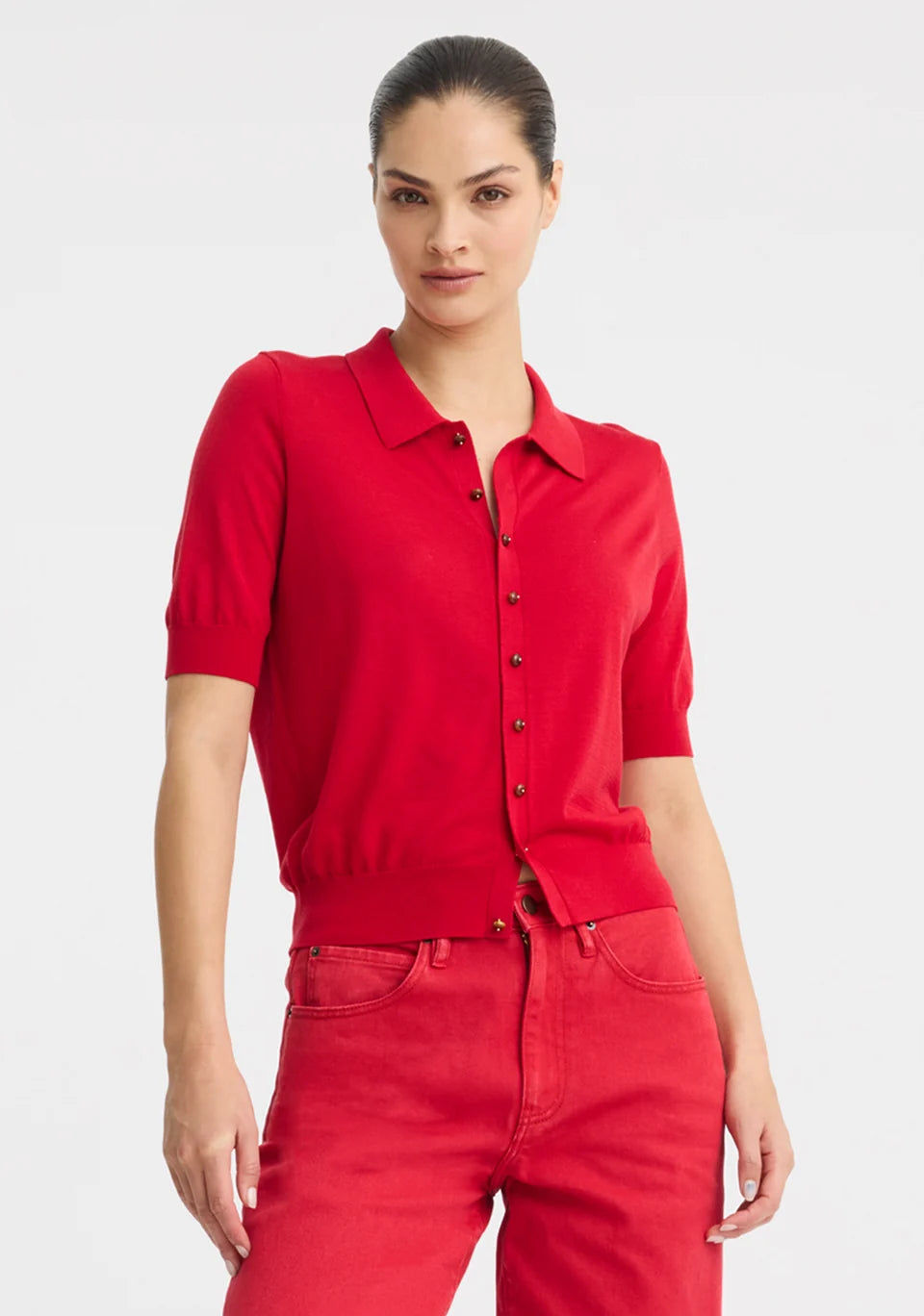 Micah Knit Cardigan Poppy