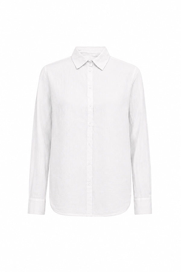Martina Linen Shirt White