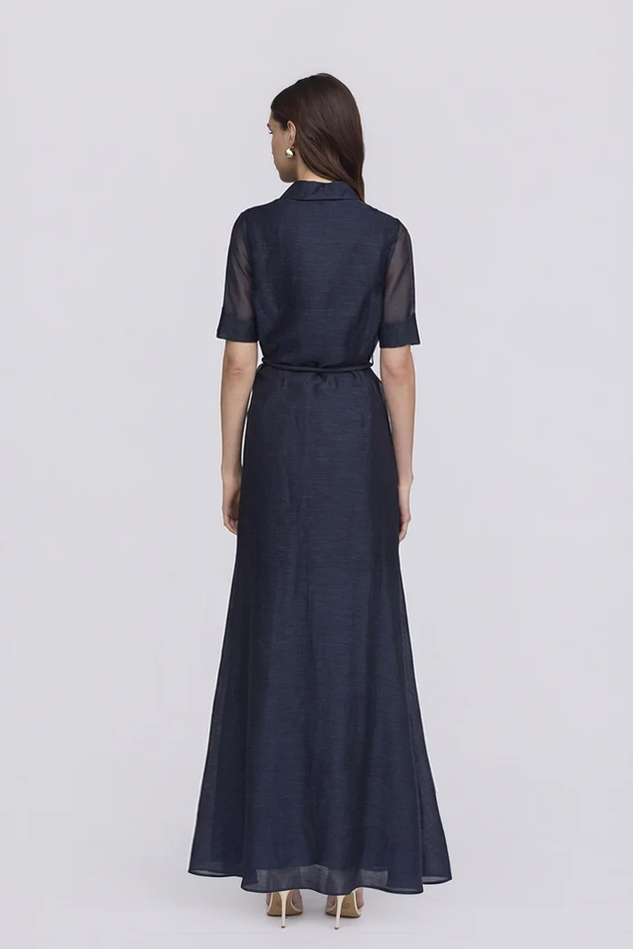 Ina Maxi Shirt Dress Midnight Sky