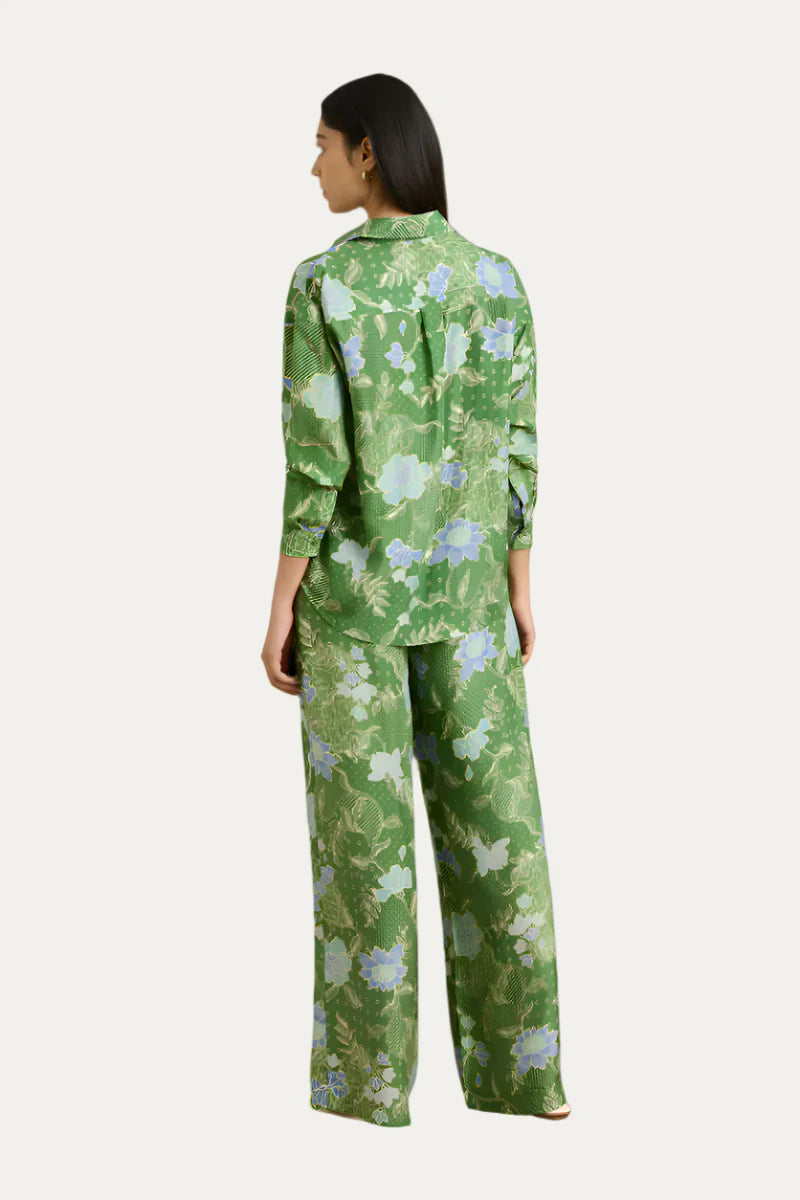 Azra Pant Bloom Jungle Green
