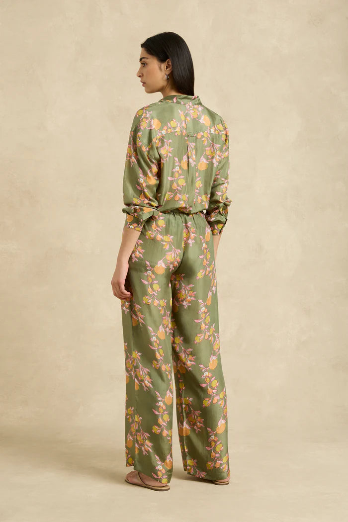 Azra Pant Pomegranate Khaki